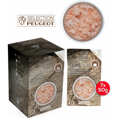 Peugeot Andská ružová soľ z Bolívie 7 x 50 g