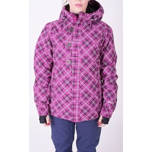 BETTY RIDES Lucky plaid private parka ruby plaid