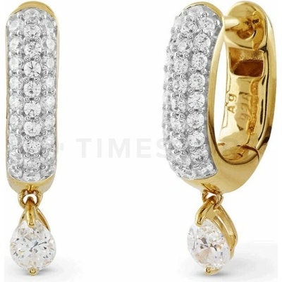 Guess Stylové pozlacené náušnice s krystaly Nuances JSBE04506JWYGT/U