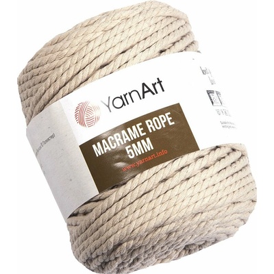 YARNART Macrame Rope 5 mm 85 m 753 Beige юта (Macrame Rope 5 mm 753)