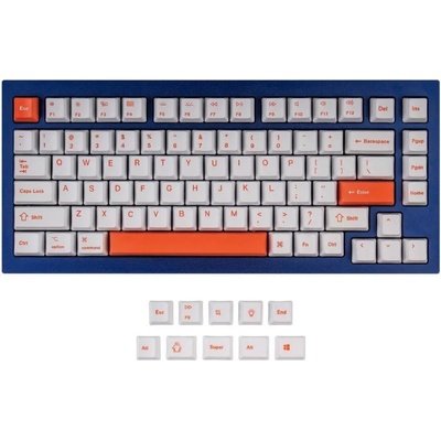 Keychron Капачки за механична клавиатура Keychron Orange 92-Keycap Set PBT Dye-Sub, US Layout (KEYCHRON-ACC-JM-70)