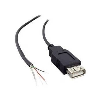BKL Electronic 10080111,zásuvka USB 2.0 typ A, 1,8m, černý