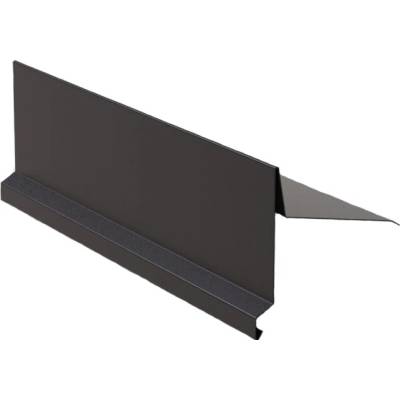 Závětrná lišta 250mm, 2m, Lakovaný pozink, Tmavě hnědá RAL 8019