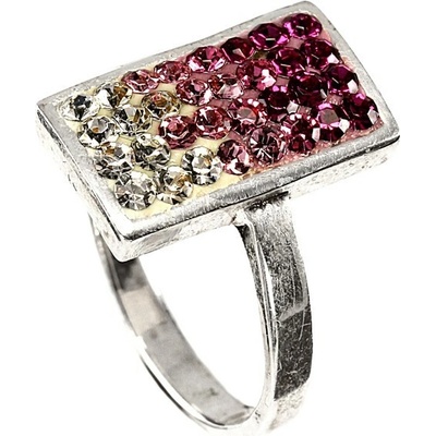 Šperky Nina Strieborný prsteň kámen Swarovski komponent pr kam H 064
