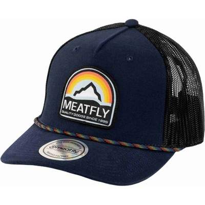 Meatfly шапка Hawkye Trucker Navy Blue Rainbow | Синя | Meatfly | Sin | МЪЖЕ | ЕДИН РАЗМЕР