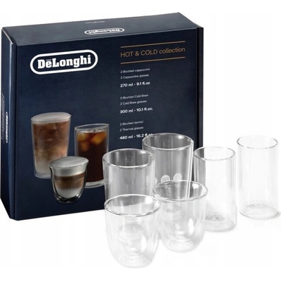 De'Longhi Poháre na kávu a čaj 6 x 1000 ml