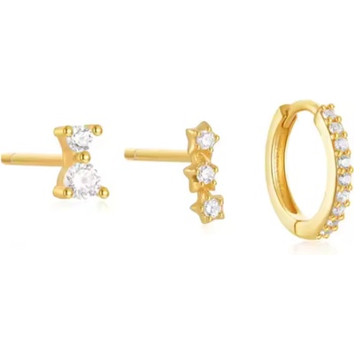 Olivie stříbrné náušnice GOLD 9385