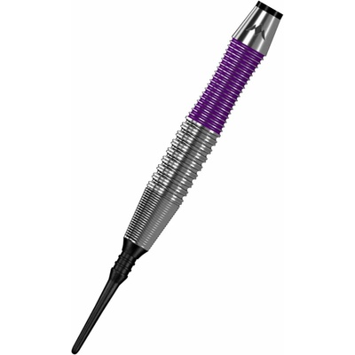 Mission Šipky Phantom - Silver & Purple Brass - 18g