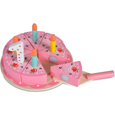 Moni Toys Дървена торта Happy Birthday 4223N (107901)