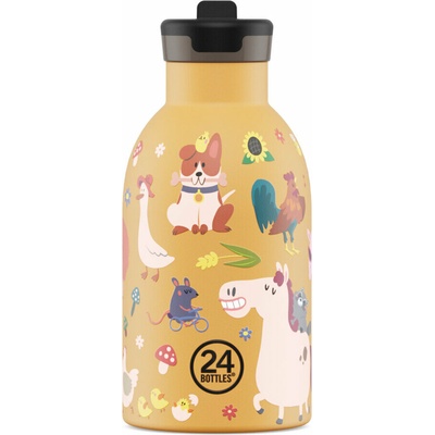 24Bottles termofľaša Clima Bottle Kids Farm Friends 330 ml
