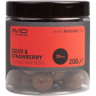Avid Carp Premium Wafters 20 mm 200 g Squid & Strawberry