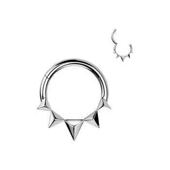 Šperky4U Ocelový kruh - helix / cartilage / septum piercing - SG121-ST