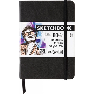Darwi Dfy Скицник 80 A6 140 g Black (DF80010150001C)