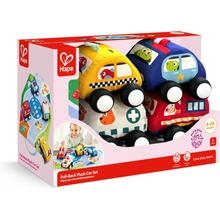 Hape Měkoučká autíčka na zpětný chod, sada 5 ks