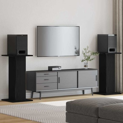 vidaXL Стойки за високоговорители 2 pcs Черния дъб 30 x 30 x 60 cm (868055)