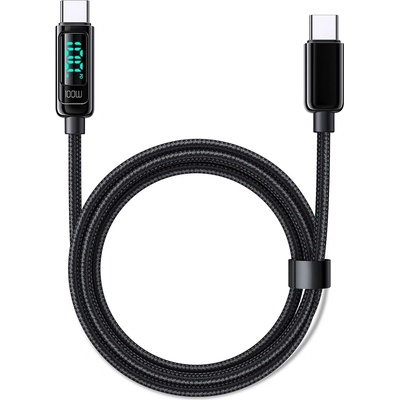 Xmart Кабел Xmart- 15037, USB-C/USB-C, 1.2 m, черен (15037)