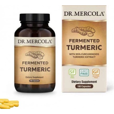 Dr.Mercola Kurkuma fermentovaná prášek a extrakt 180 kapslí