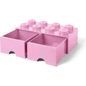LEGO® Светлорозова кутия за съхранение с две чекмеджета - lego® (40061738)