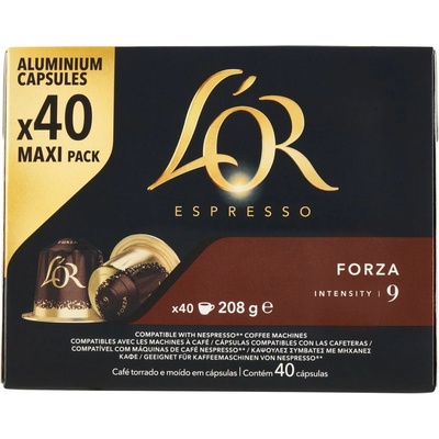 L'Or Espresso Forza kapsule do Nespresso 40 ks