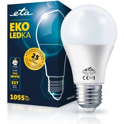 ETA EKO LEDka klasik 11W, E27, studená bílá