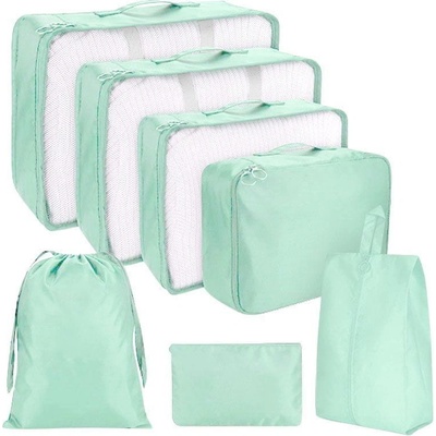 KUFRYPLUS Cestovní organizéry 7 ks SN0153 jadeitová