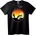 NOONEBRAND Тениска Риболов на Залез - 3XL, Black