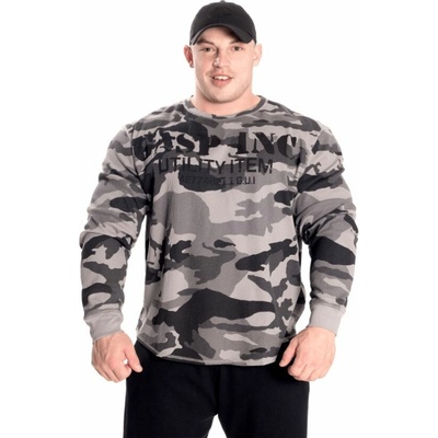 Gasp THERMAL GYM SWEATER WASHED GREEN – mikina Gasp zelená