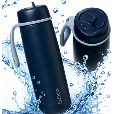 B.Box termoska na pití s brčkem 690 ml midnight