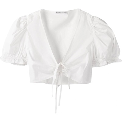 Bershka Блуза бяло, размер XS