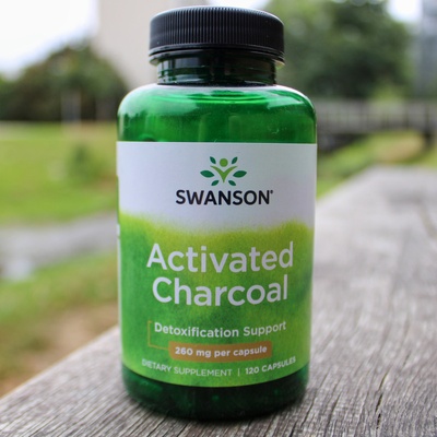 Swanson Aktivní uhlí 520 mg 120 kapsúl
