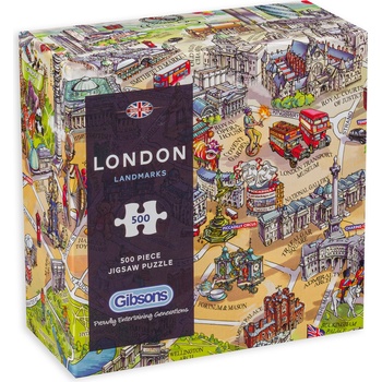 Gibsons Пъзел Gibsons от 500 части - Забележителностите в Лондон, Мария Рабински (G3402)