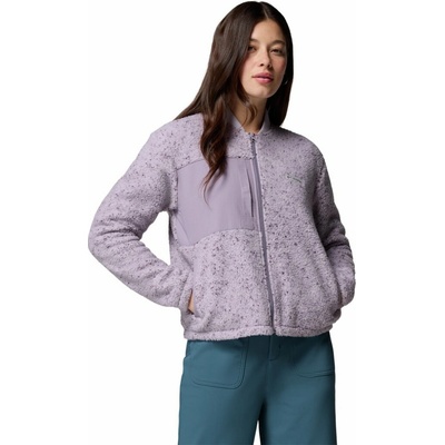 Stellar Path Fleece Bomber Full Zip Lavender Pearl Shale Purple