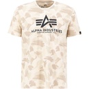 Alpha Industries Basic T-Shirt Camo tričko pánske sand camo pieskový maskáč