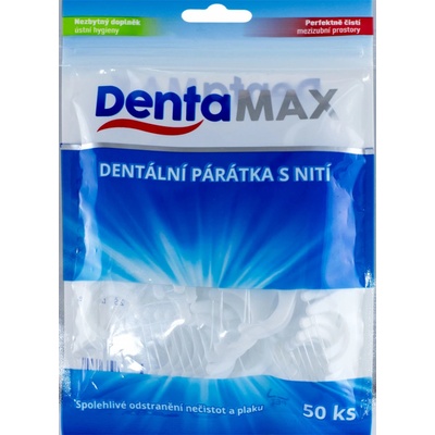 Dentamax dentálne špáradlá s niťou 50 ks