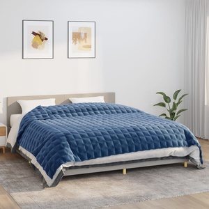 vidaXL Утежнено одеяло синьо 235x290 см 15 кг плат (350805)