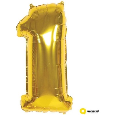Nafukovací balónek číslice 1 zlatý 60 cm