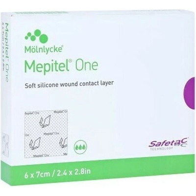 MOLNLYCKE Mepitel One silikonové krytí na rány 6 x 7 cm 5 ks