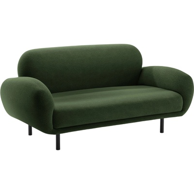 Micadoni Zelená bouclé dvoumístná pohovka Poppy 148 cm