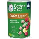 Gerber Organic CHRUMKY Ryžovo-pšeničné s malinami a banánom 35 g