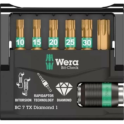 Wera Bit-Check 7 TX Diamond 1 05057415001