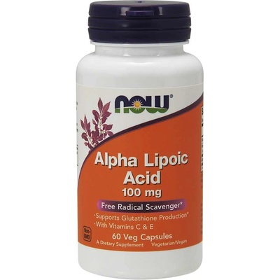 Now Foods Alpha Lipoic Acid 100 mg 60 rostlinných kapslí