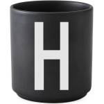 Design Letters Чаша халба aj буква h порцеланова черна (10204000h)