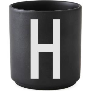 Design Letters Чаша халба aj буква h порцеланова черна (10204000h)