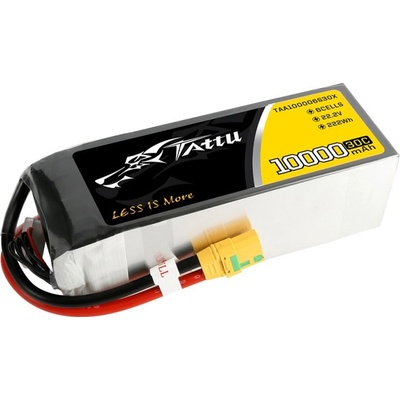Gens Ace LiPo Tattu Serie 6S 6S1P 30C XT90 Plug 22,2V 10000 mAh