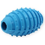 PET NOVA Tpr ръгби топка с камбанка за куче - синя, 10см