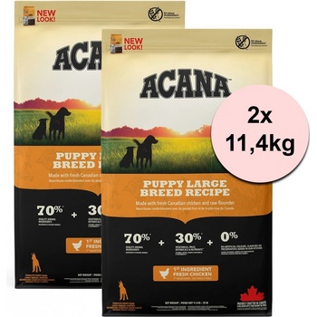 Acana Puppy Large Breed Recipe 2 x 11,4 kg