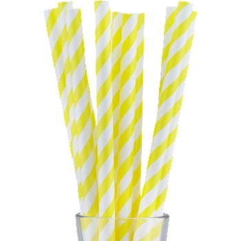 Image 1 of Horecano BARWARE-Хартиени сламки Ø1.2x26cm Bubble Tee ЖЪЛТА-50бр (HC-37236)(210419-1) (0137236)