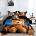 Двулицево детско спално бельо 3D, Bear-My friends 160 x 200 cm, 4 части, 19012, Син/Кафяв