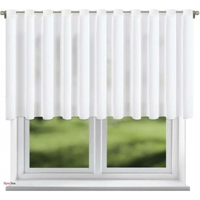 BytoTex Voálová záclona s kroužky Nani bílá 400x120 cm