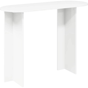 vidaXL Конзолна маса Бяло 100 x 39, 5 x 75 см Инженерна дървесина (8001149)